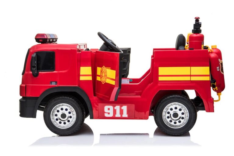 12V Ride On Remote Control Fire Engine / Truck Toy Car - Kids Electric Cars