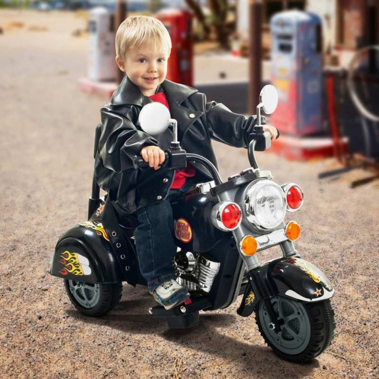 Rocket Mini Harley Wild Child Ride On Motorbike - Black - Kids Electric Cars
