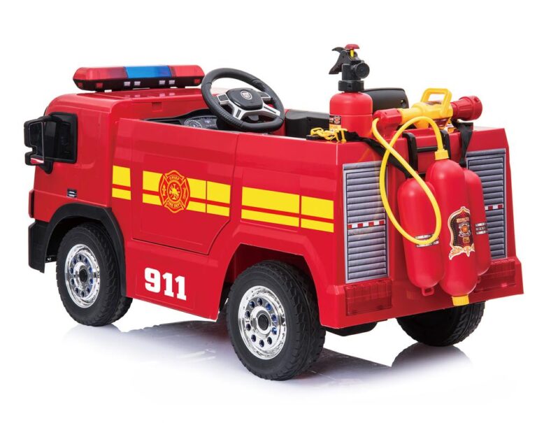 12V Ride On Remote Control Fire Engine / Truck Toy Car - Kids Electric Cars