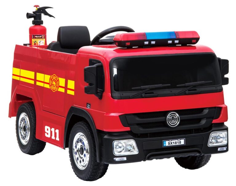 12v Ride On Remote Control Fire Engine   Truck Toy Car - Kids Electric Cars