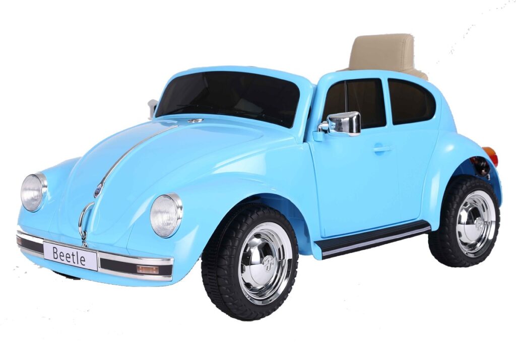 12V Licensed VW Beetle Ride On Car Blue - Kids Electric Cars