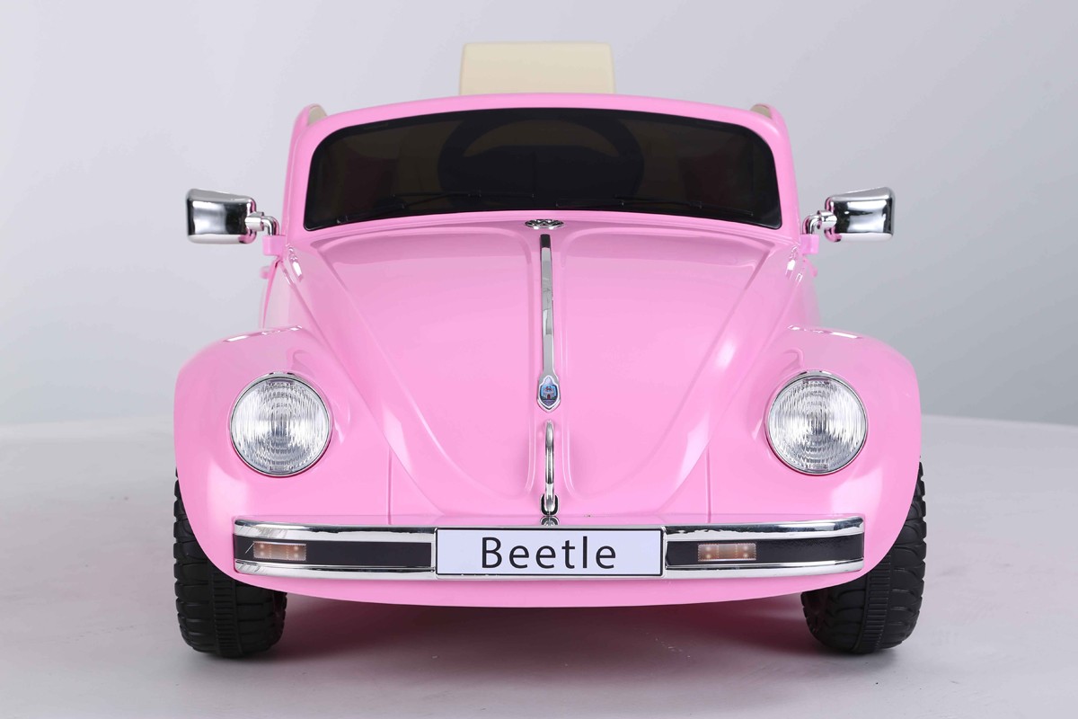 12V Licensed VW Beetle Ride On Car Pink - Kids Electric Cars