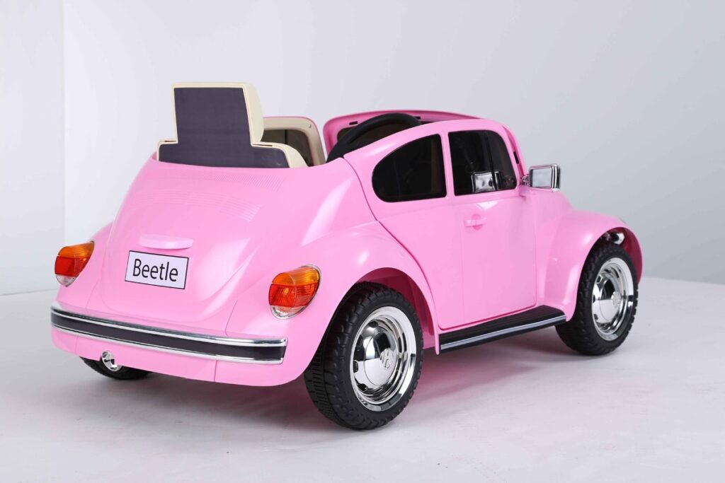 12V Licensed VW Beetle Ride On Car Pink - Kids Electric Cars