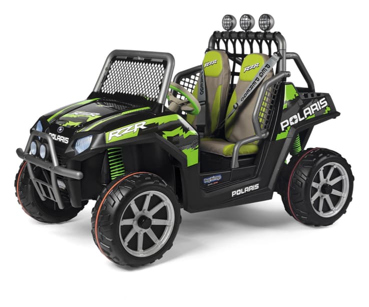 Peg Perego Polaris Ranger RZR Green Shadow 24 V Electric Ride On Buggy ...